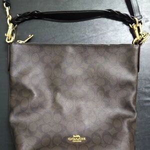 Coach NYC Tote Bag Purse CC Monogram Brown
